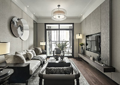 素颜陈设_豫发白鹭源·春晓样板房