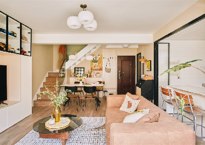 85㎡复式软装改造，北欧现代混搭风